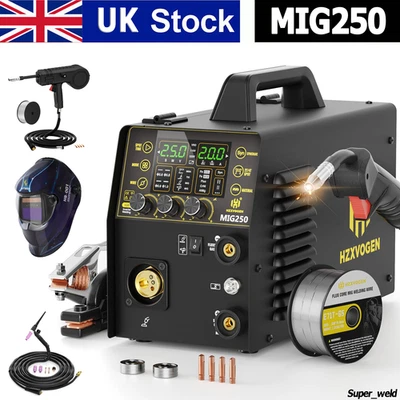 Aluminium 6 in1 Gas/Gasless MIG Welding Machine 200A Lift TIG/MMA/Spot/Spool Gun - Image 1 of 4