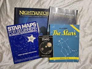 Sammlung Astronomie Themenbücher 5er Set Die Sterne Nachtwache Sternenkarten - Bild 1 von 19