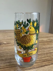 Vintage Pepsi 12 Days of Christmas Glas Becher 1. Tag erster 6" hoch - Bild 1 von 15