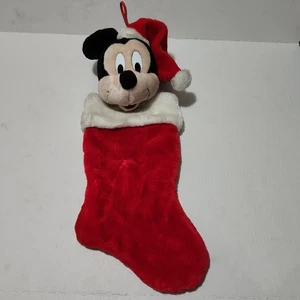 Mickey Mouse Disney 3D Plush Christmas Stocking Santa Claus Hat Santa's Best - Picture 1 of 11
