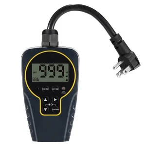 Presa Timer Ciclo Ripetizione Intervallo On-Off Corto/Lungo da 1 s a 999 h con C... - Foto 1 di 6