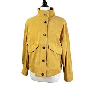 NEW Avec Les Filles Button Front Corduroy Shirt Jacket Shacket Size Large - Picture 1 of 9