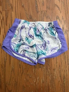 Athletic Works Women's Lined Active Running Athletic Shorts Purple Marble Medium - Picture 1 of 6