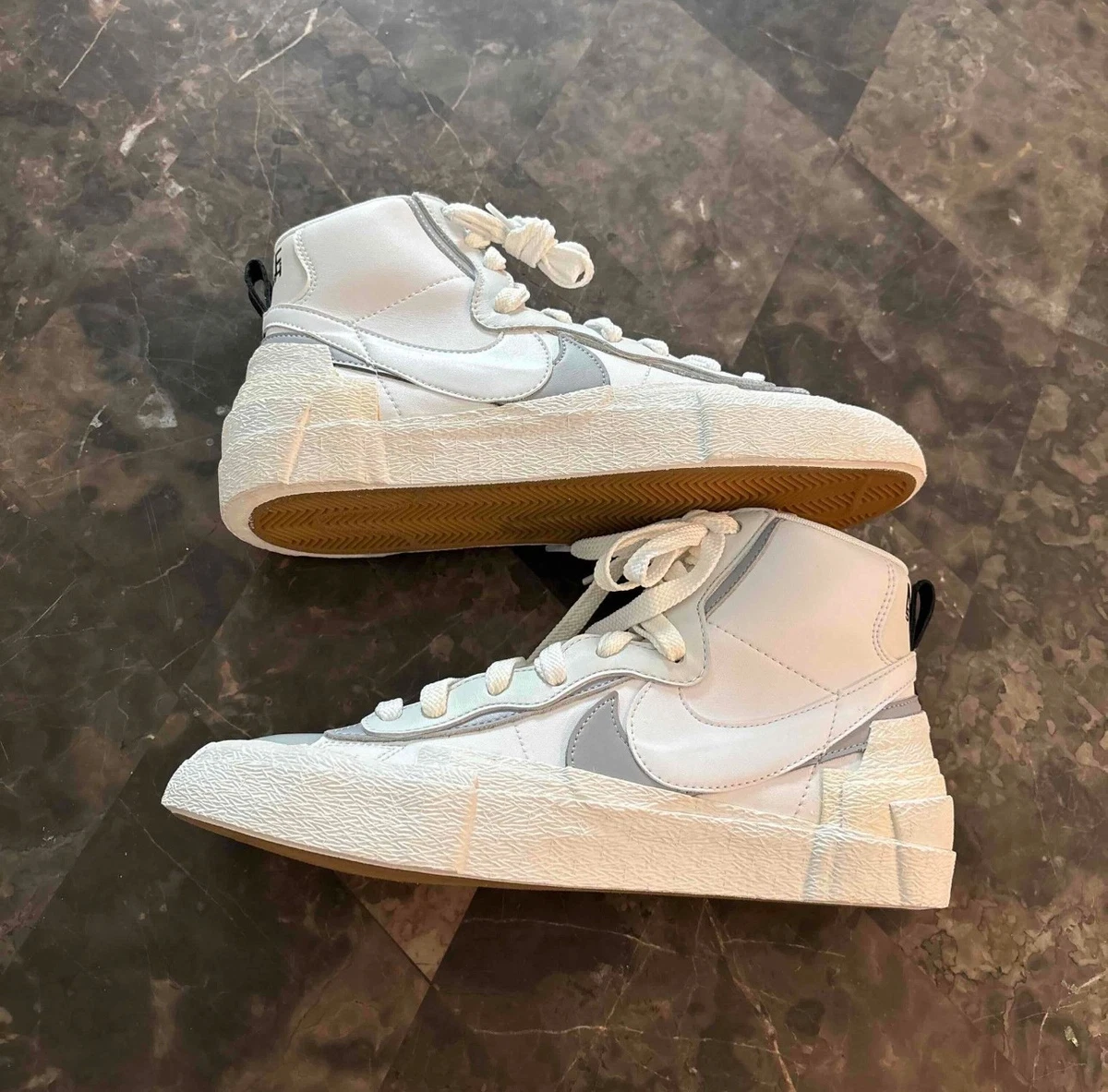 Nike sacai x Blazer Mid White Grey for Sale | Authenticity