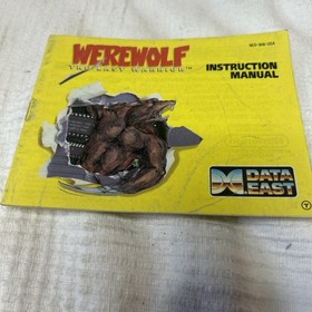 Werewolf The Last Warrior (Nintendo NES) Manual Only!