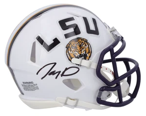 Jayden Daniels Autographed LSU Tigers White Mini Speed Helmet Fanatics - Picture 1 of 2