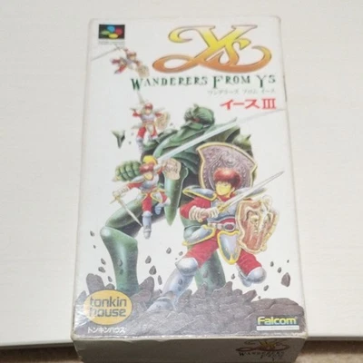Ys III 3 Wanderers W/Box Used Game Super Famicom SFC SNES NTSC-J From Japan - Image 1 of 4