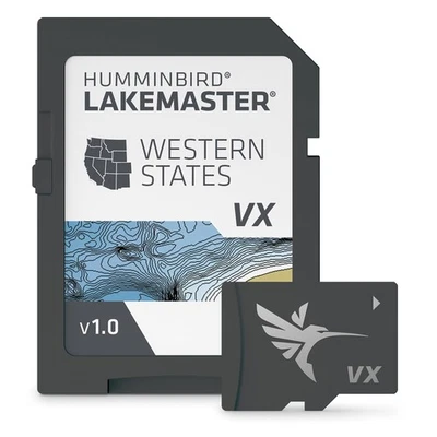 Humminbird LakeMaster Western States V1 Map SD Card for Fish Finders - Image 1 of 3