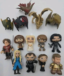 Game of Thrones Mini Figure Lot – Funko Mystery Minis + Dragons Daenerys Jon... - Picture 1 of 3