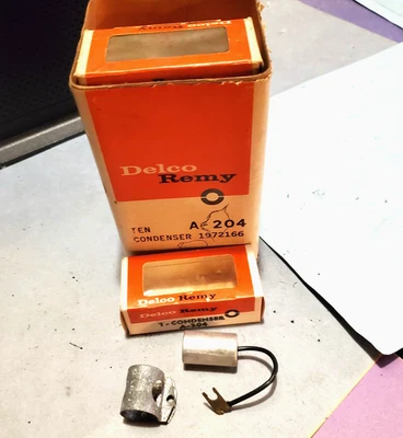 Late 50's-60's Dodge/Plymouth/Chrysler/Desoto Delco Remy BOX- 10 Condensors NOS - Image 1 of 3