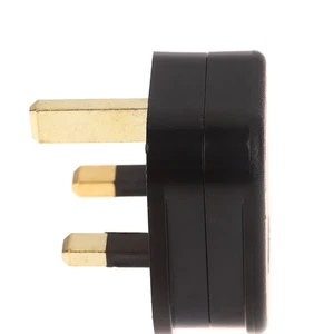 UK British Mains Square Pin Plug 3 Pin 13A Plug Grounded 230V 3Pin Fused Adap_sh - Afbeelding 1 van 14