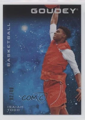 2021 Goodwin Champions Goudey Platinum Cosmic /99 Isaiah Todd #G32 Rookie RC - Image 1 of 2