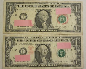 2 WILD Where's George $1 Bills- Each with 2 entries (WA State, Florida, Iowa)  - Picture 1 of 1