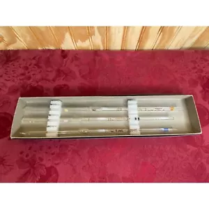 Pyrex Fisher KIMAX Glass Bulb Reusable TD 1/2-1mL Volumetric Pipette Pipet Mixed - Picture 1 of 17