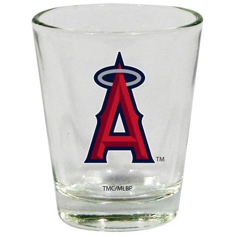 Los Angeles Angels 2 Ounce Clear Shot Glass [NEW] MLB Drink Pint Glass Bar Cover