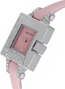 Paris Hilton Womens Stainless-Steel Watch - Pink Leather Strip Watch, NEW in BOX - Picture 1 of 3