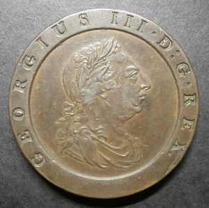 UK twopence - 1797 George III cartwheel 2d - Picture 1 of 2