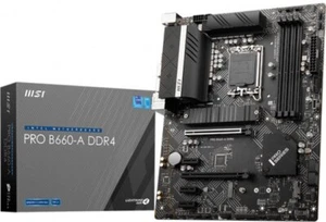 MSI PRO B660-A DDR4 Motherboard CPU SOCKET LGA1700 Intel DDR4 HDMI VGA 2.5G LAN - Picture 1 of 5