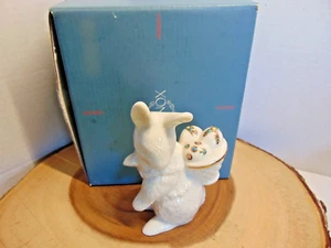 Lenox Easter Bunny with Basket of Eggs Figurine - Picture 1 of 16
