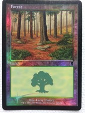 MTG 1x FOIL Forest 347 Odyssey Pauper Magic the Gathering Card x1 MP