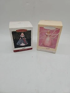 Set Of 2 Vintage Hallmark Collector Holiday Barbie Keepsake Ornaments Easter - Picture 1 of 7