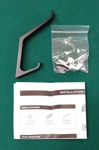 Amerock Emerge 5-7/16 pulgadas Lote de 2 ganchos de pared de doble punta negro mate H37003MB - Imagen 1 de 22
