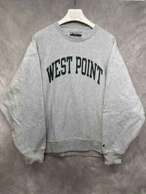 Sudadera Vintage Champion West Point Academia Militar Tejido Inverso Gris 2XL Foto 1 de 4