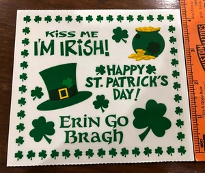 1 Pegatinas Frances Meyer I'm Irish San Patricio Irlanda Trébol Verde Suerte - Imagen 1 de 3