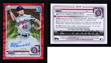 2020 Bowman Draft Chrome Picks Red Wave Refractor /5 Holden Powell #CDA-HP Auto