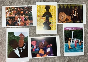 Menge 6 Vintage Afroamerikanische Schwarze Kultur NYC Grußkarten Lot - Bild 1 von 13