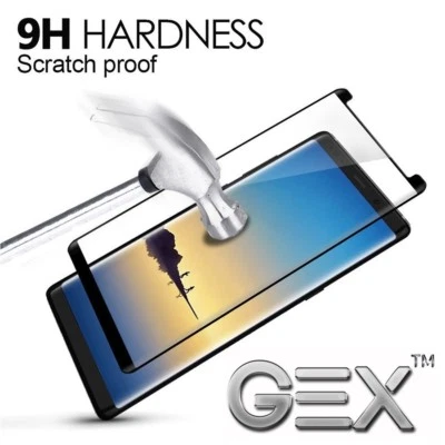 Protector de pantalla adhesivo completo de vidrio templado curvado 3D para Galaxy Note 8 Foto 1 de 4