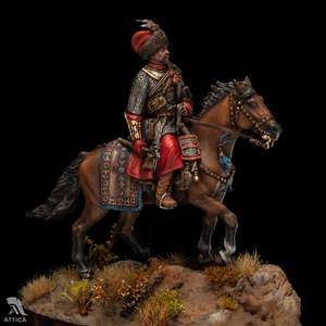 Colonnello cosacco zaporozhiano 54 mm dipinto giocattolo di latta in miniatura | museo - Foto 1 di 12