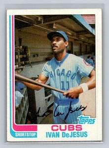 1982 Topps #484 Ivan DeJesus Chicago Cubs Baseball Card