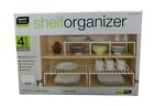 Smart Design Shelf Organizer, Set of 4 COSTCO#1594493, White