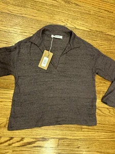 Neu mit Etikett Project Social langärmliges geripptes T-Kragen-Shirt Small weich UVP 88 $ - Bild 1 von 3