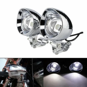 Luz antiniebla punto de paso de bala LED con barra protectora soporte de montaje abrazadera motocicleta - Imagen 1 de 9