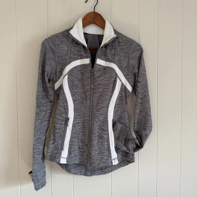 Lululemon Athletica Define Zip Jacket Women’s Size 2 Silver Spoon Pique Gray - Image 1 of 4
