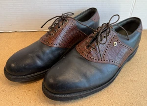 FootJoy Premiere Classics Dry Leather Golf Shoes Mens 9 D Spikeless 55650 USA - Picture 1 of 10