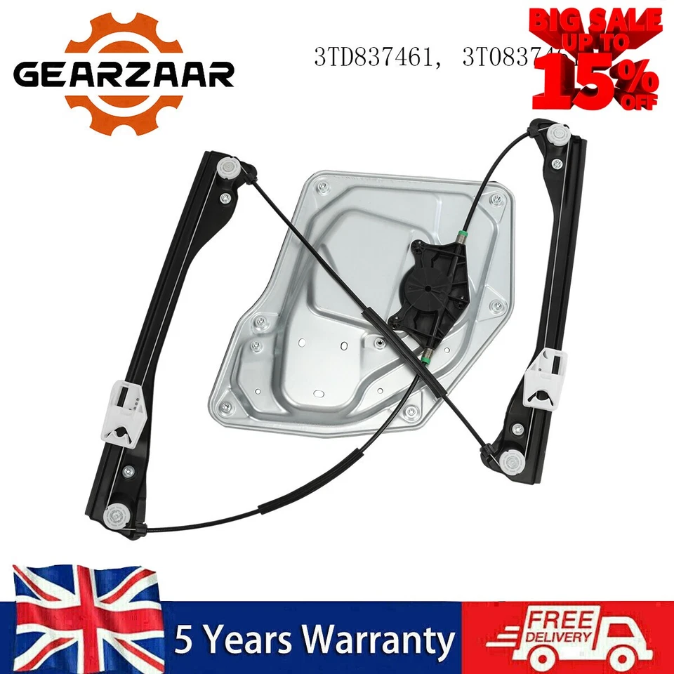 ELECTRIC WINDOW REGULATOR FOR SKODA SUPERB MK2 3T 2008-2015 3T0837461A Gearzaar