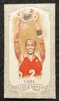 2012 Topps Allen & Ginter - Gold Border Mini - #339 - Swin Cash - SP - Image 1 of 2