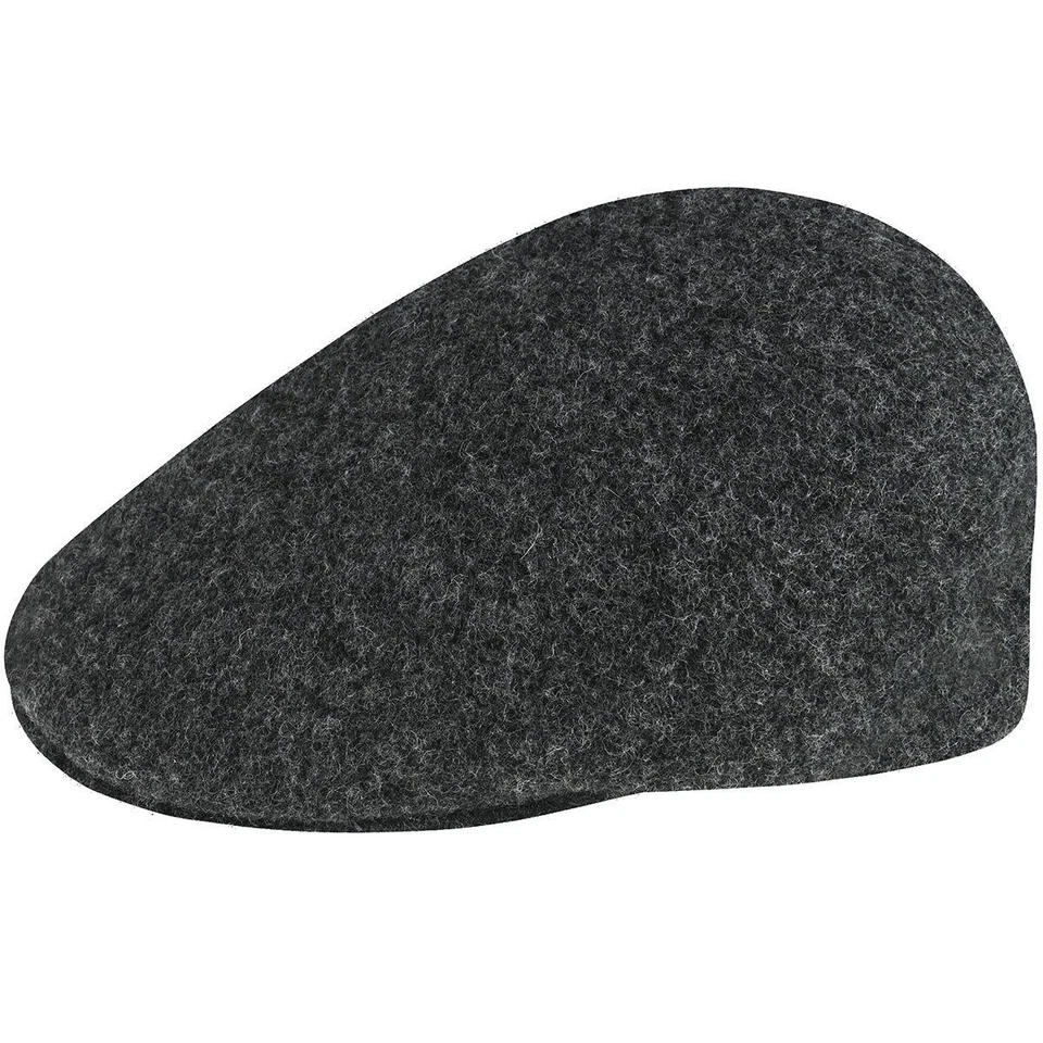 Kangol Original 507 sin Costuras Lana Cap Gorra Flatcap Gatsby Antracita Nuevo - Imagen 1 de 1