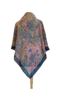 Ostinelli Como Italy Vintage Silk Scarf Floral Pattern Made in Italy #A121 - Picture 1 of 6