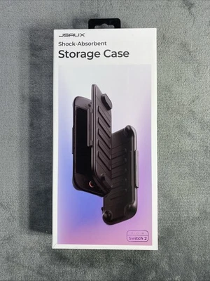 JSAUX Funda de Almacenamiento Amortiguador para Nintendo Switch 2 Negro Translúcido Foto 1 de 4