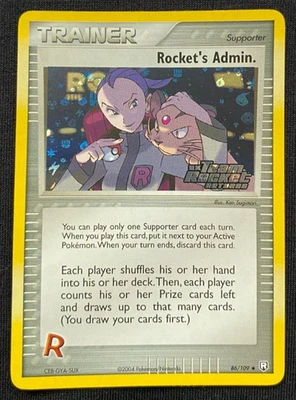 Team Rockets Admin EX Team Rockets Returns Reverse Holo 86/109 NM/LP - Image 1 of 2
