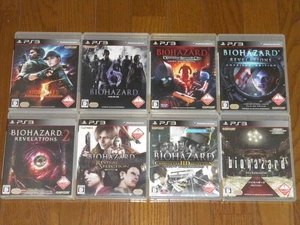 PS3 Lot 8 Resident Evil Series Playstation 3 Sony Capcom Japan Import - Picture 1 of 6