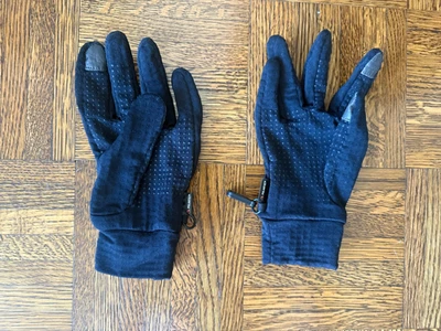 Guantes de vellón ligeros Black Diamond Gridtech medianos negros - Nuevos Foto 1 de 2