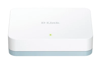 D-Link DGS-1005D 5-Port Gigabit Desktop Switch, Hub, Internet Splitter, Fanless, - Image 1 of 4