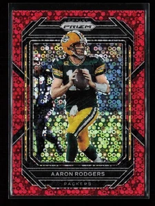 Panini Prizm #103 2022 Aaron Rodgers No Huddle Red #/50 Green Bay Packers - Imagen 1 de 2