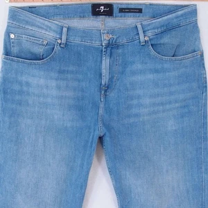 Herrens 7 for All Mankind SLIMMY TAPERED Regular Elasthan Blau Jeans W40 L34 - Bild 1 von 7