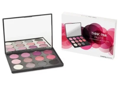 COASTAL SCENTS Think Pink Palette-12 Interchangeable Eye Shadow Colors - NIB - Image 1 of 4